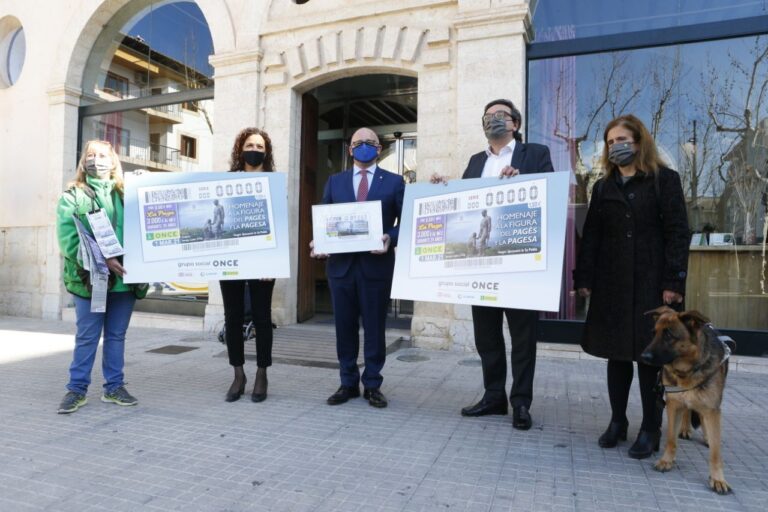 La ONCE rinde homenaje a la agricultura de Mallorca