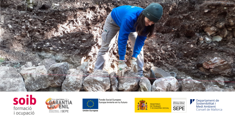 Formación para jóvenes en la técnica de Pedra en Sec