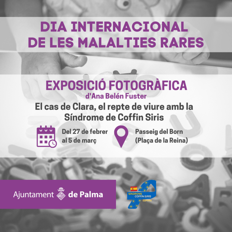 Exposición en el Paseo del Borne sobre enfermedades raras