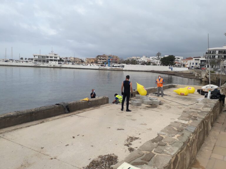 Renovación del muro de Cala Gamba