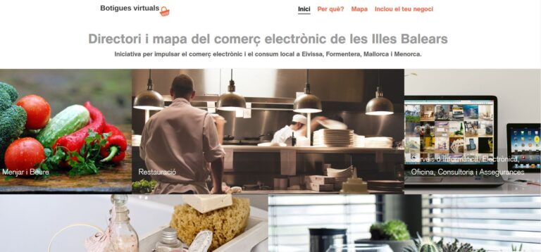 Mejoras en el mapa de comercio elecrónico con Botigues Virtuals
