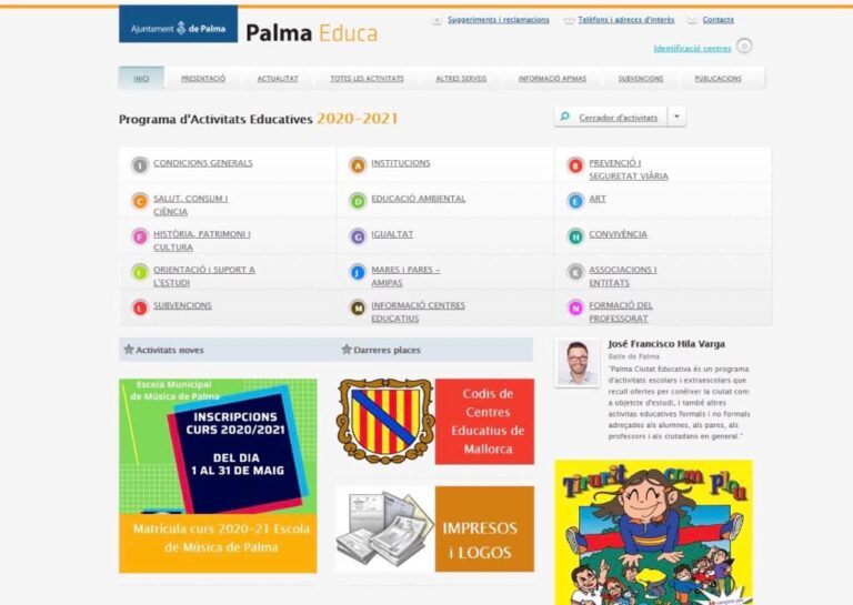 Palma Educa ofrece este año 232 actividades formativas