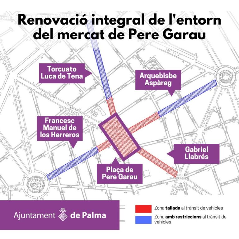 Renovación integral de la plaza de Pere Garau y alrededores