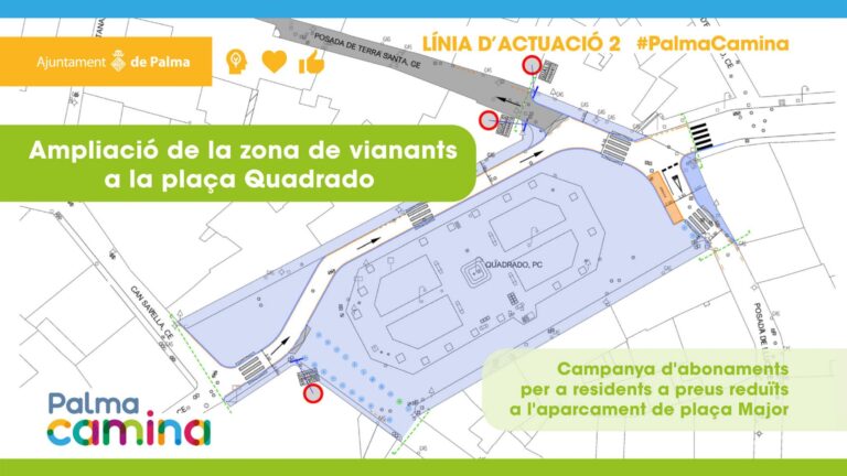 La plaza del Quadrado será un espacio para peatones
