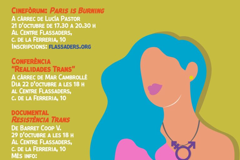 Mañana arranca el programa de actos del Octubre Trans