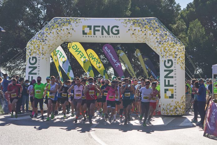 Más de medio millar de participantes tuvieron que remangarse para progresar en el nuevo circuito de asfalto y pista forestal en la inmediaciones del Castell de Bellver