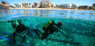 Cuenta atrás para la extracción del pecio de ses Fontanelles El pecio de Ses Fontanelles, uno de los barcos hundidos más importantes del Mediterráneo
