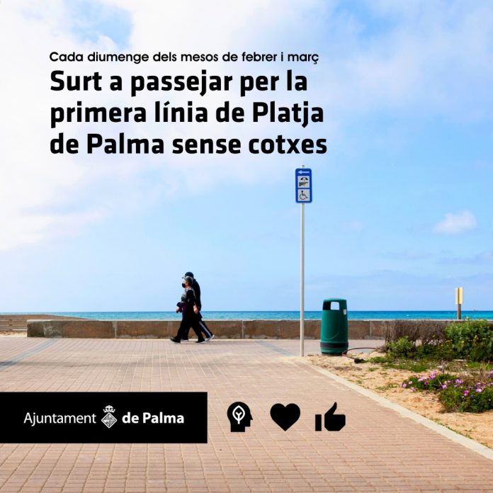 L'Ajuntament tanca els diumenge durant dos mesos el trànsit d'un tram de la primera línia de Platja de Palma