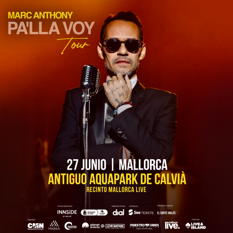 Marc Anthony llevará este verano a Mallorca su gira mundial "Pa'lla Voy Tour"