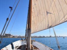 La barca de bou la Balear estrena nuevas velas