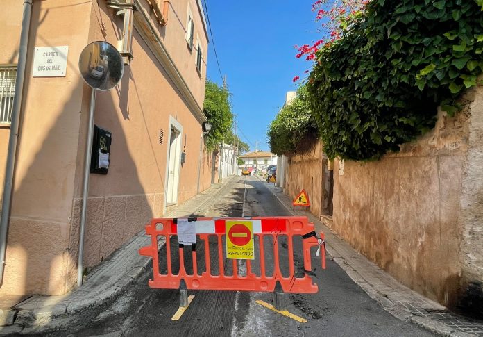 Renovación del pavimento de las calles del Terreno