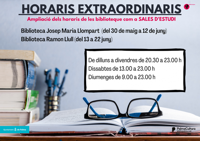 Dos bibliotecas municipales amplían el horario hasta el 22 de junio