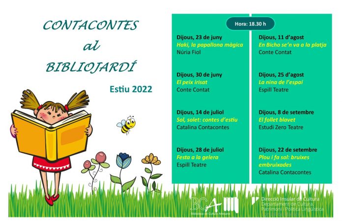 El Bibliojardín de este año incluye un ciclo de cuentacuentos