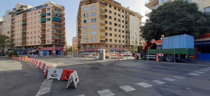 Mañana se normaliza la circulación en la avenida de Gabriel Alomar y se abre el acceso a la calle General Ricardo Ortega