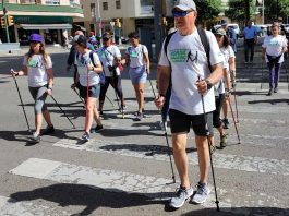 primera jornada del programa gratuito de Nordic Walking Saludable