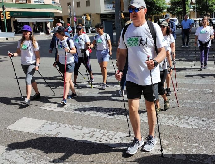 primera jornada del programa gratuito de Nordic Walking Saludable