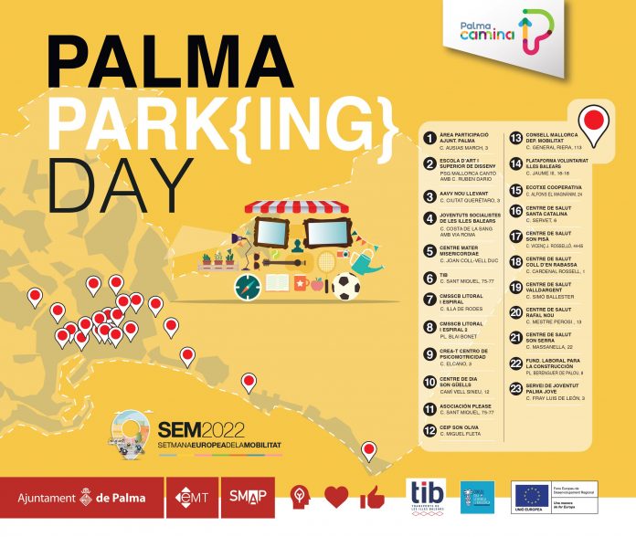 Récord de participación en el Park(ing) Day que tiene lugar el viernes con 23 entidades