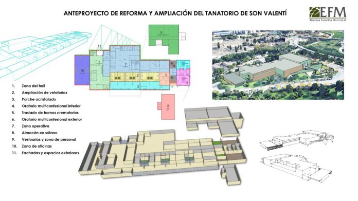 Adelante la ampliación y reforma del Tanatorio de Son Valentí