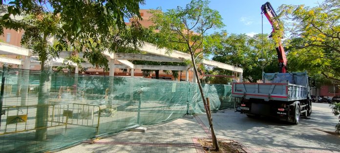 obras de mejora de la plaza Tarent