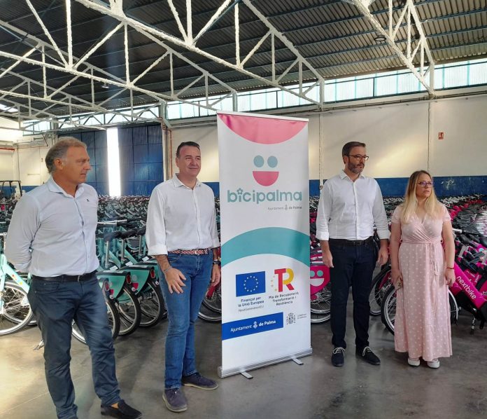 El almacén de la nueva Bicipalma dispone ya de más de 800 bicis y 1.100 anclajes