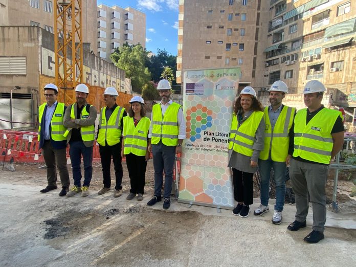 Las obras de la nueva piscina y el parking de s'Aigo Dolça avanzan con normalidad