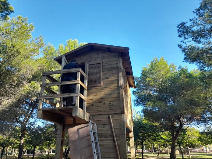 Palma estrena su primer palomar ecológico en el parque del bosque de la Ribera