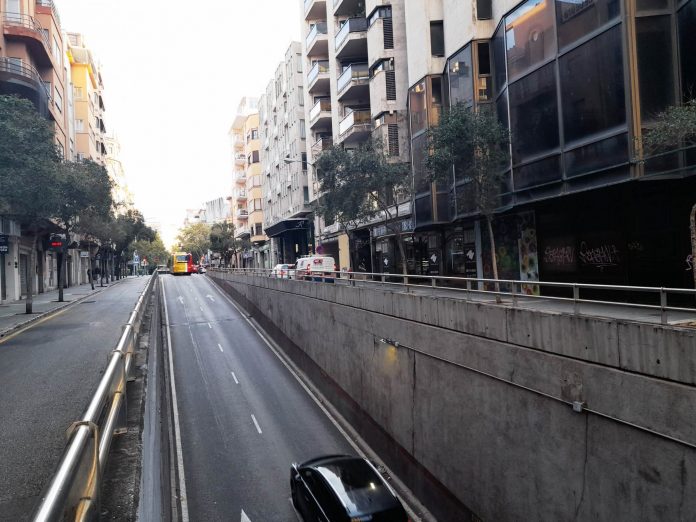 Cerrado el túnel que conecta avenidas y la calle Antoni Marquès