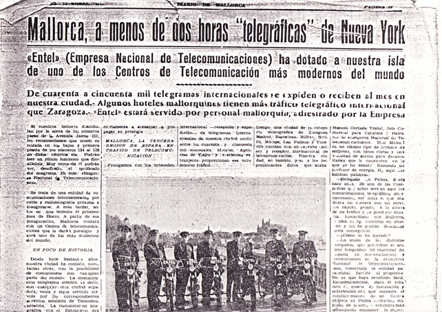 Cuando Mallorca estaba a 2 horas 