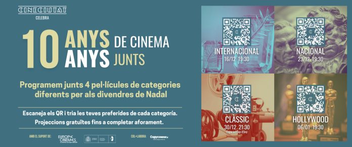 CineCiutat comienza a celebrar sus 10 años con un ciclo programado por su público.