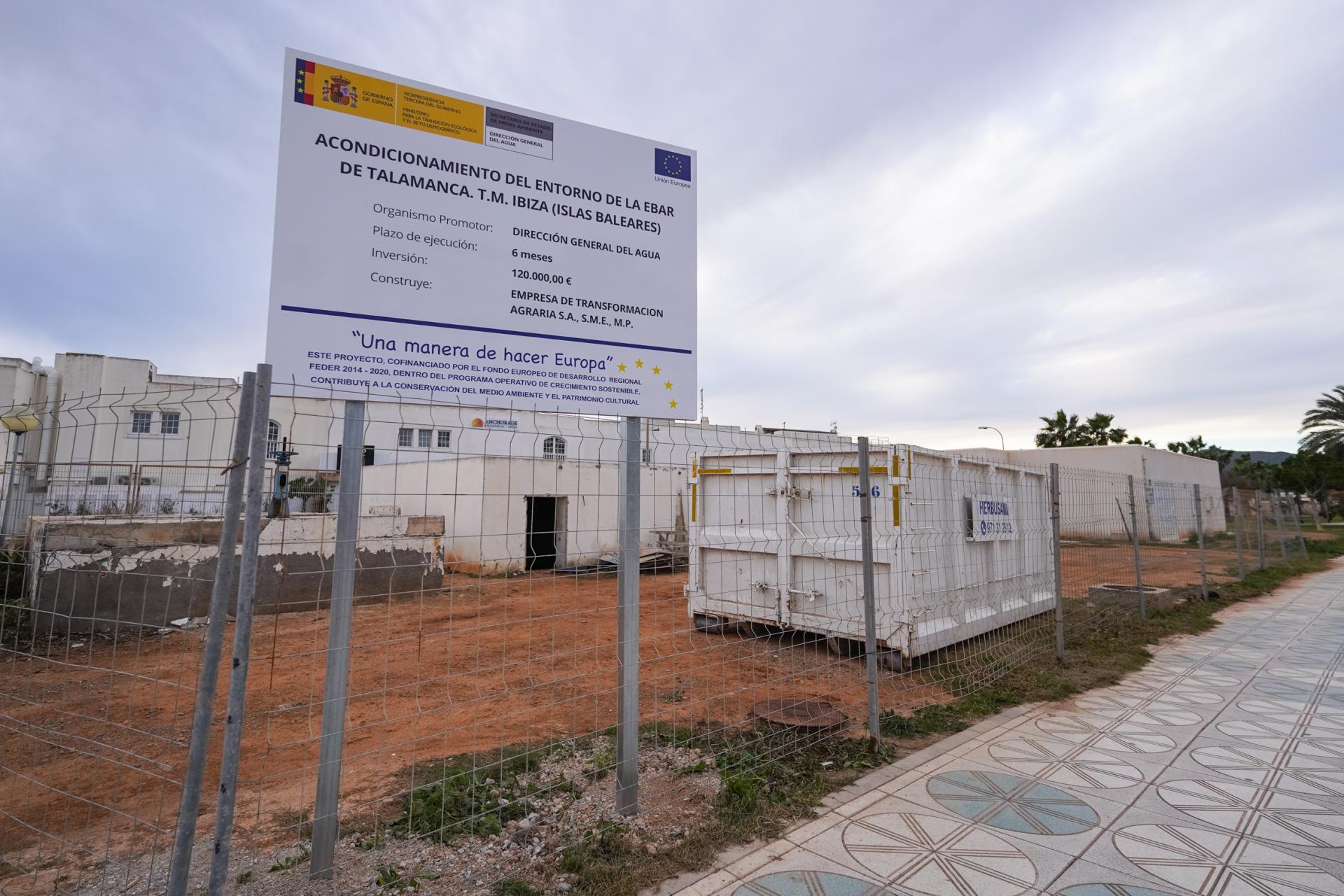 La estación de bombeo de aguas residuales de Talamanca. | Irene Arango