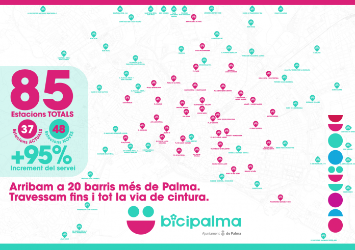 Para ser usuario de la nueva Bicipalma es necesario estar empadronado en Palma, tener más de 16 años y rellenar un formulario a través de la web