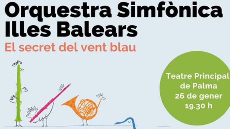 La Sinfónica de Baleares ofrece cuatro funciones del espectáculo familiar El secreto del viento azul