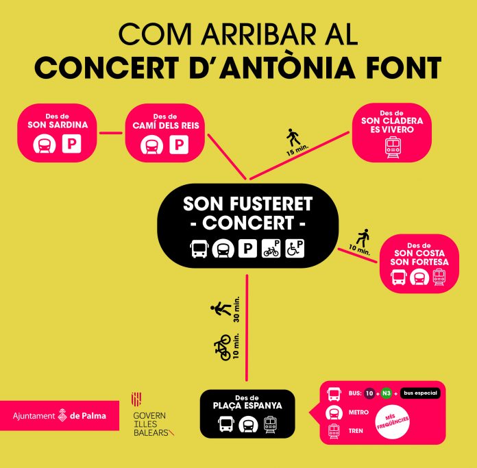 Dispositivo especial con motivo del concierto de Antònia Font