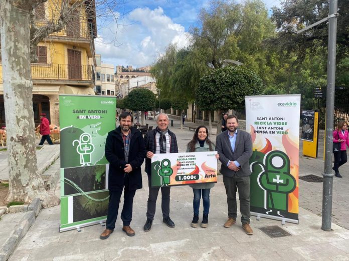 Artà gana la campaña 'Sant Antoni en Verd' con 2.234 kilos de vidrio reciclado durante las fiestas