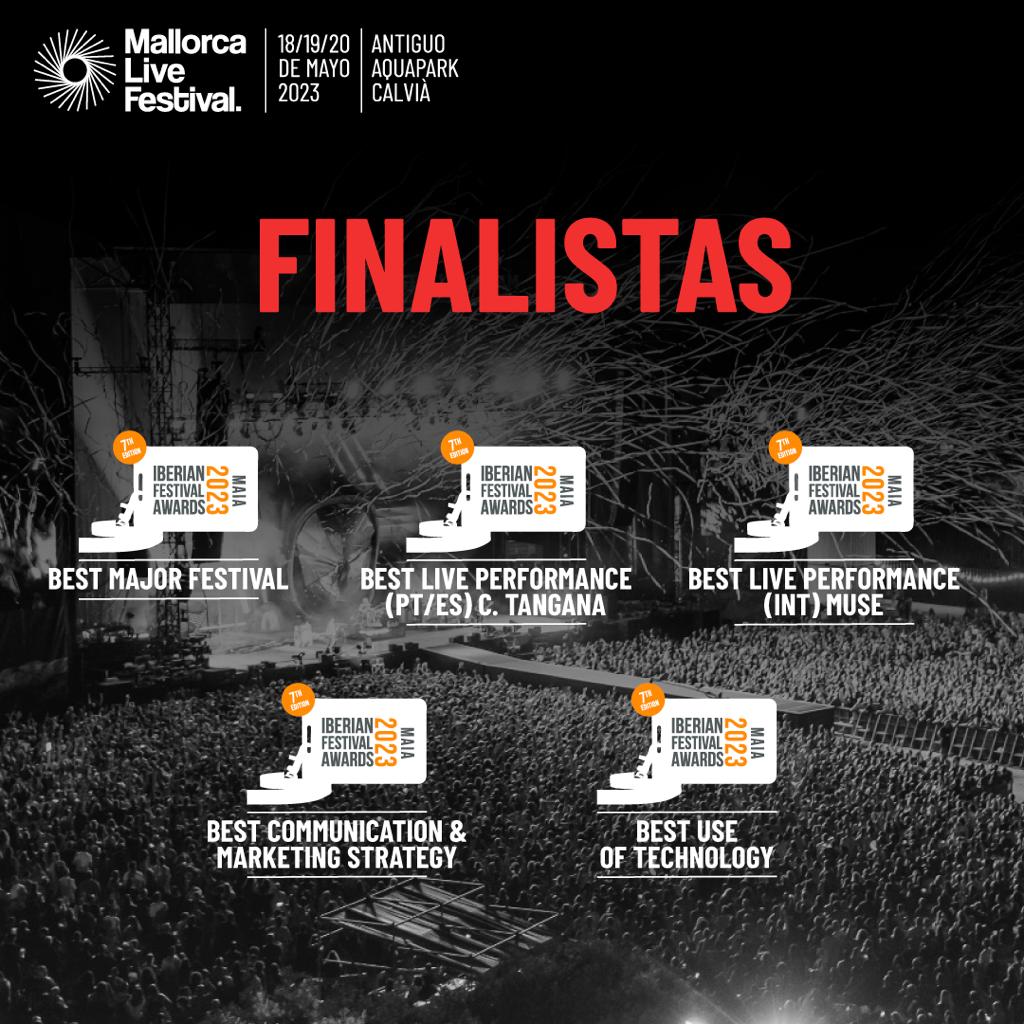 Mallorca Live Festival, finalista en cinco categorías de los Iberian Festival Awards