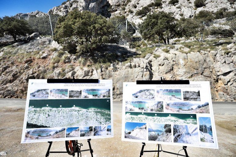 Finalizan las obras de contención de los taludes del Gorg Blau