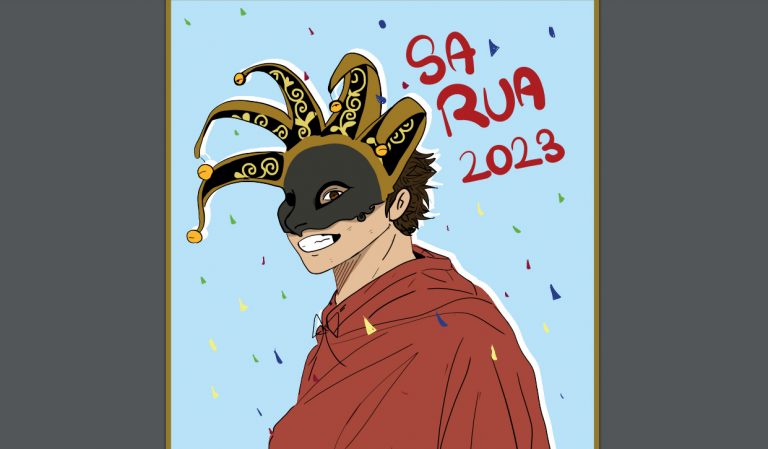 L'obra "Fiesta en Palma", guanyadora del concurs de cartells de Sa Rua 2023