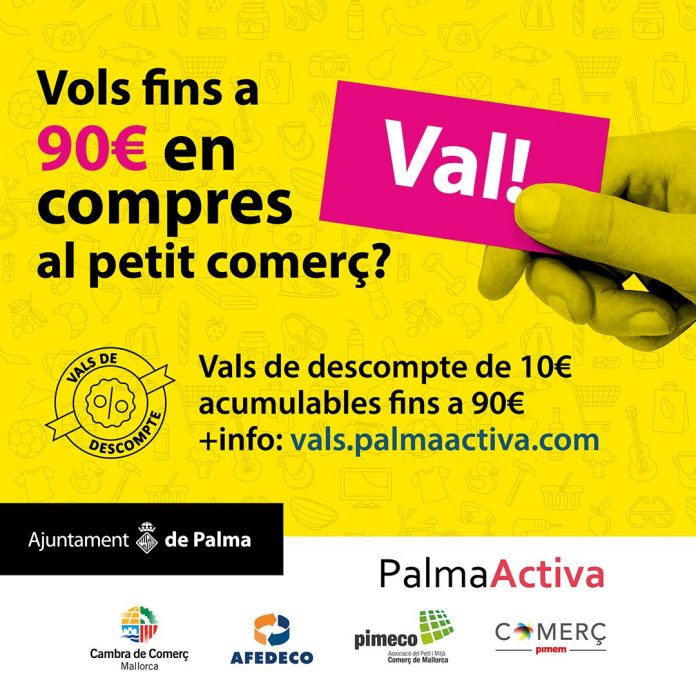 1 millón de euros en una nueva edición de la campaña de vales descuento de PalmaActiva