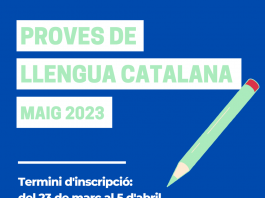 Abierta la inscripción a las pruebas para certificar conocimientos de lengua catalana