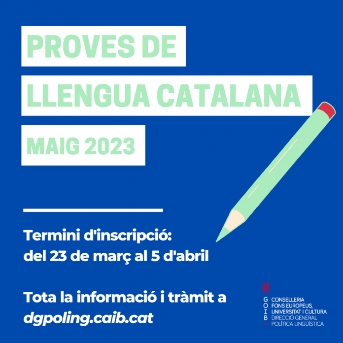 Abierta la inscripción a las pruebas para certificar conocimientos de lengua catalana