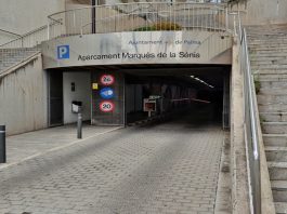 Aparcamiento de Marqués de la Sènia cerrado por obras