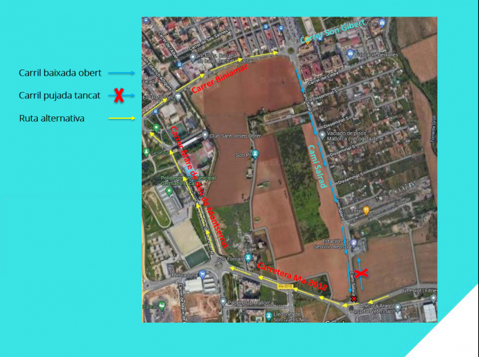 reanuda las obras del vial cívico del Camí Salard