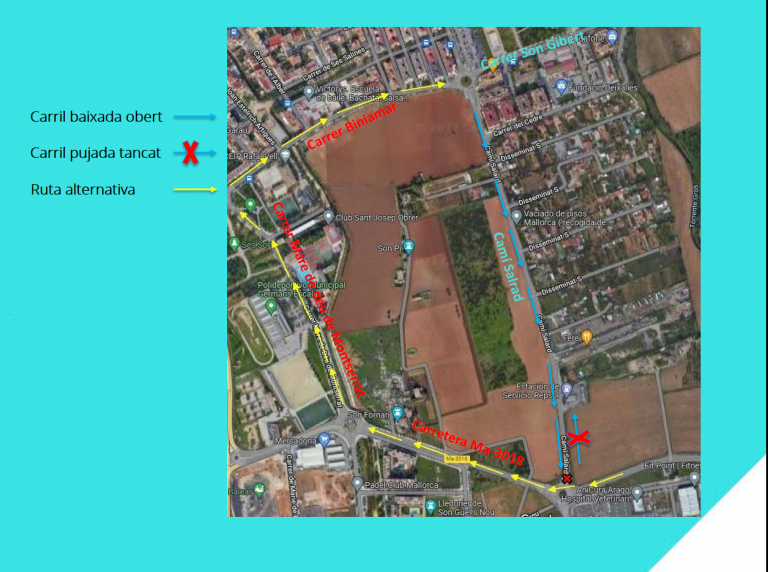 Se reanudan las obras del vial cívico del Camí Salard