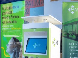 Nuevas máquinas de recarga de tarjeta y venta de billetes en las paradas de la EMT Palma