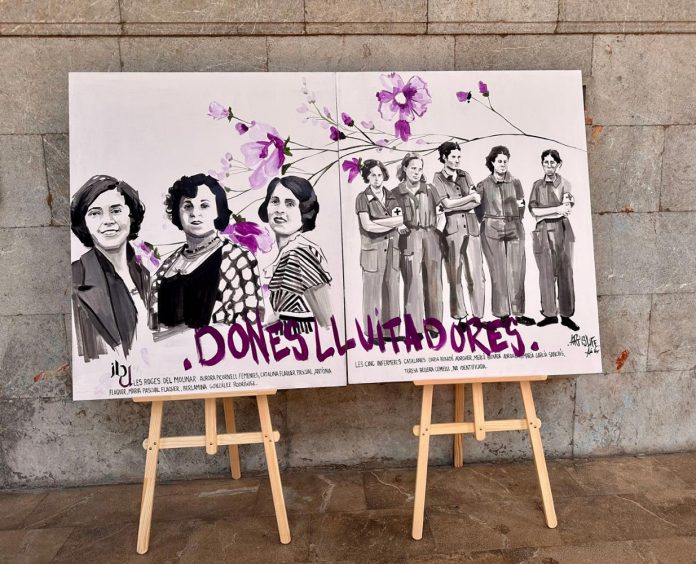 El IBDONA homenajea a las mujeres luchadoras durante la Segunda República con un mural
