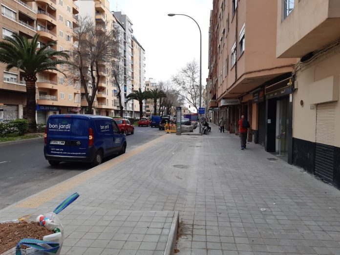 Renovación de las aceras de la calle Manacor