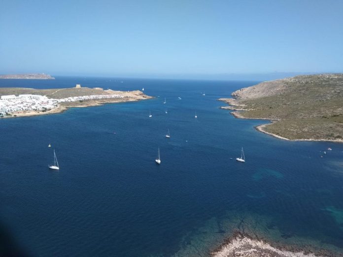 estudio de capacidad de carga ecológica de la bahía de Fornells