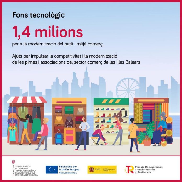 Las ayudas del Fondo Tecnológico para impulsar la competitividad y modernización del pequeño y el mediano comercio se podrán solicitar a partir de mañana