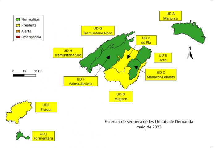 Las reservas hídricas de las Illes Balears se sitúan al 59%
