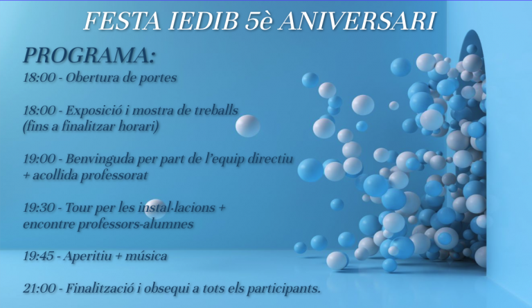 El IEDIB cumple cinco años con más de 2.400 alumnos matriculados